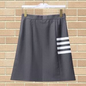 Women's Thom Browne Four Bar Mid-Length Wrap Skirt